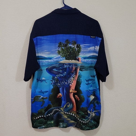 Rietveld USA Hawaiian Shirt - Navy - Large - Picture 11 of 16